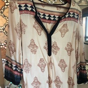 Lucky Brand 3/4 Sleeved Top